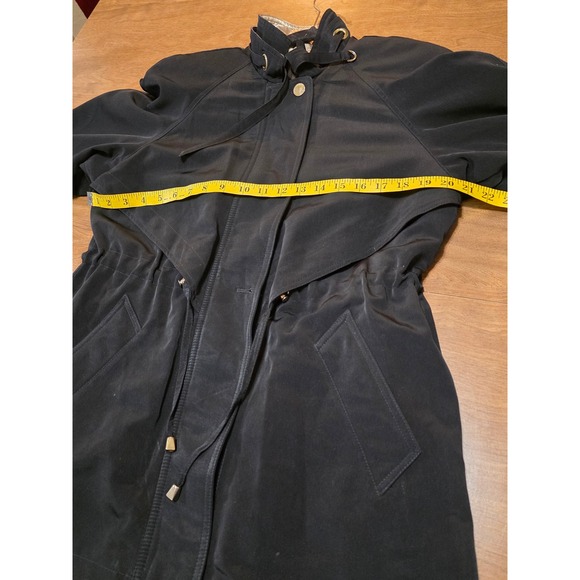 Fleet Street Black‎ Petite Medium Lightweight Drape Front Utility Jacket size M - Picture 10 of 12
